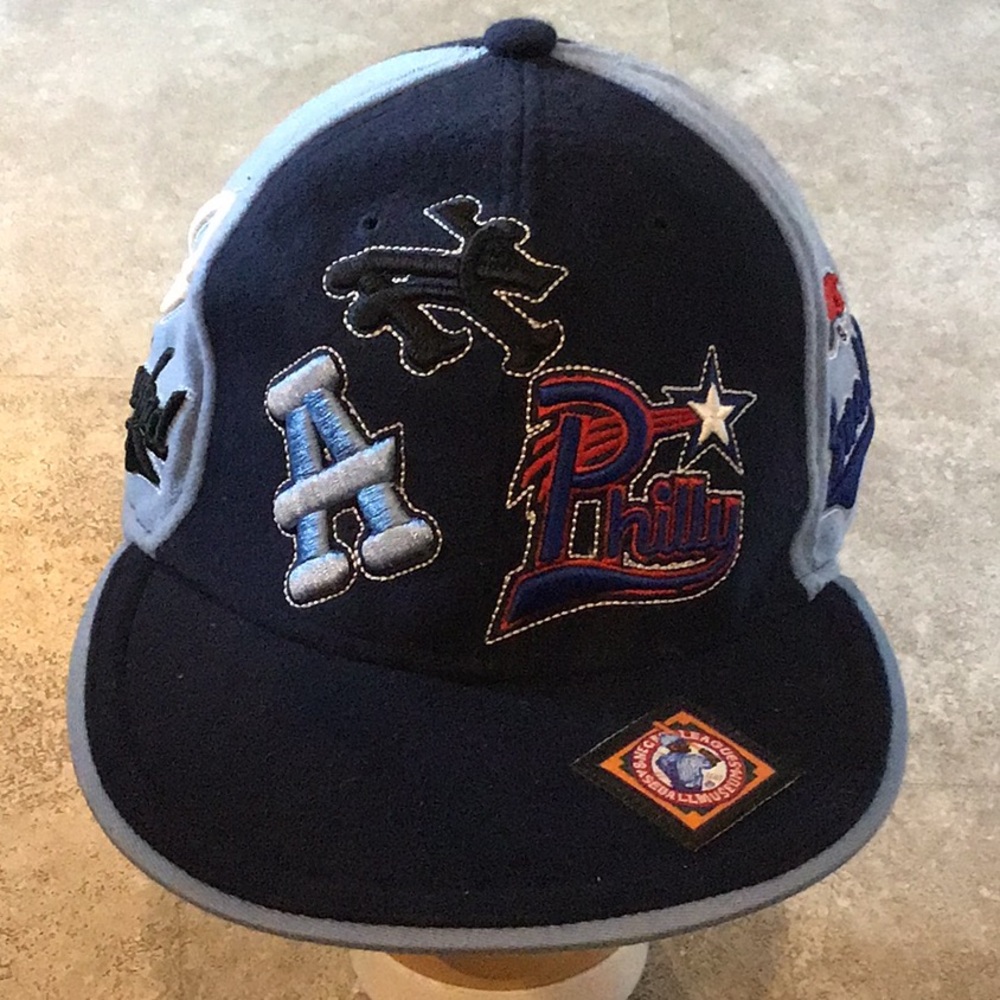 Negro league baseball cap with logos